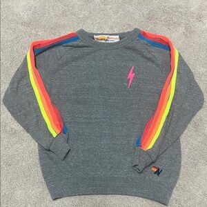 Aviator nation neon bolt sweatshirt